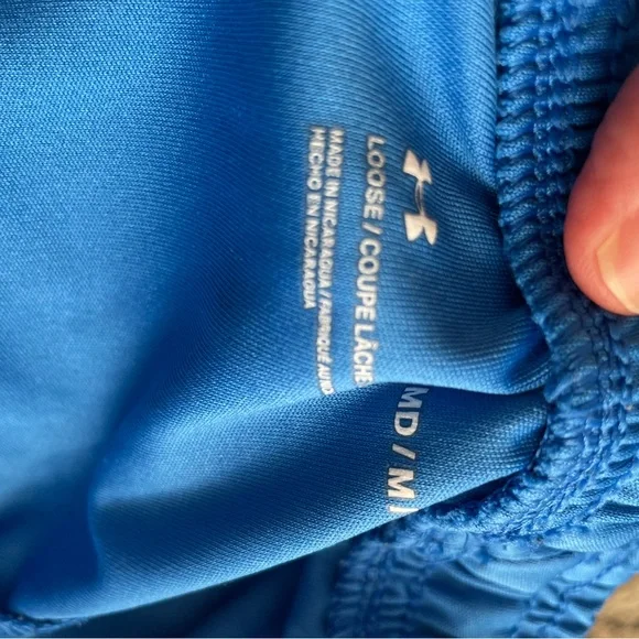 Under Armour Loose Fit Shorts Trio in Black, Gray, and Blue - Picture 7 of 10